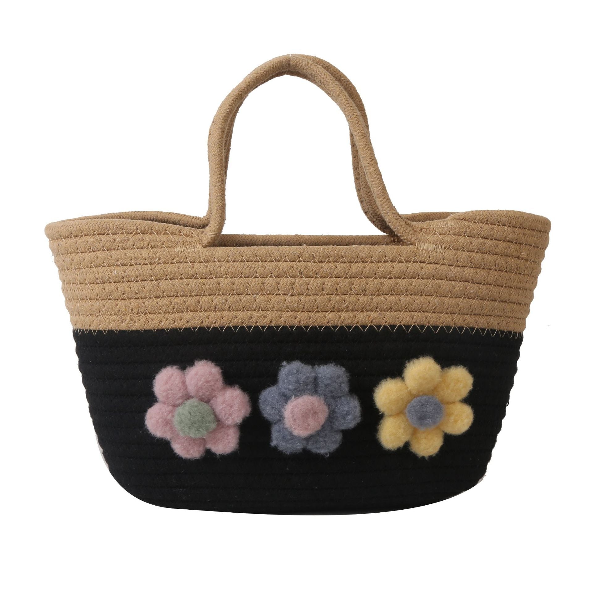 Wholesale Large Capacity Spliced Cotton Woven Bags